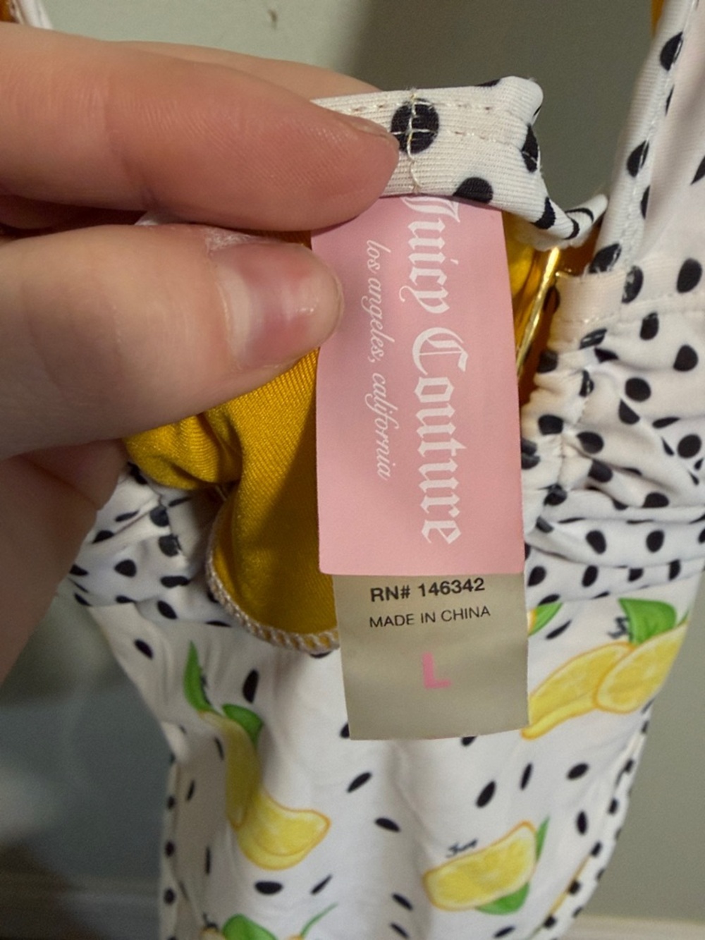 Juicy Couture One Piece Swimsuit Size Large - Picture 2 of 9
